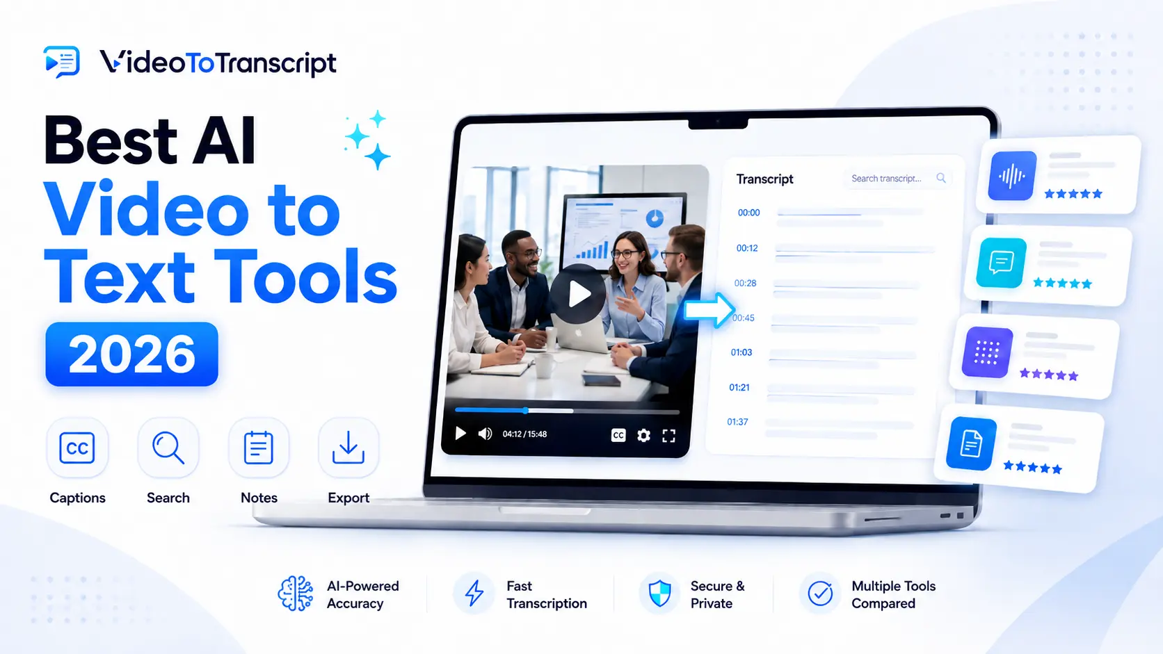Best AI Video to Text Converter & Transcript Generator (2026 Guide)