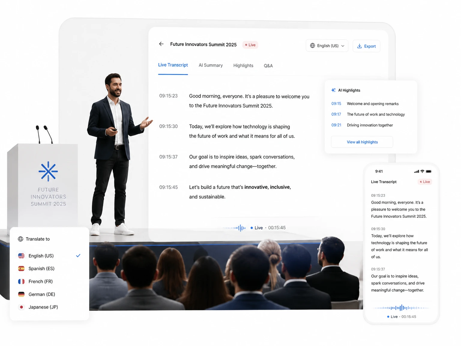 Conferences and event recordings