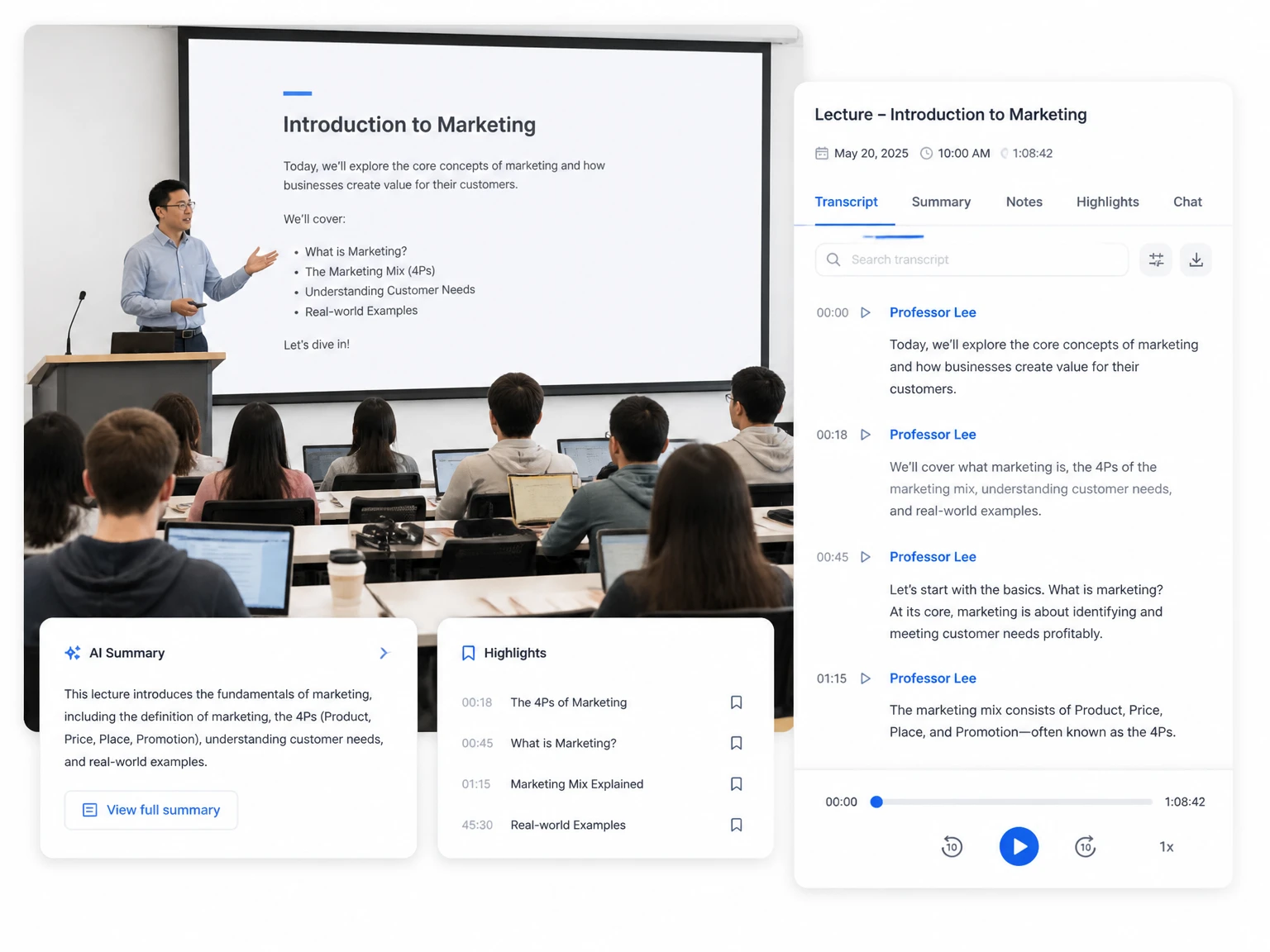 Lectures and online courses