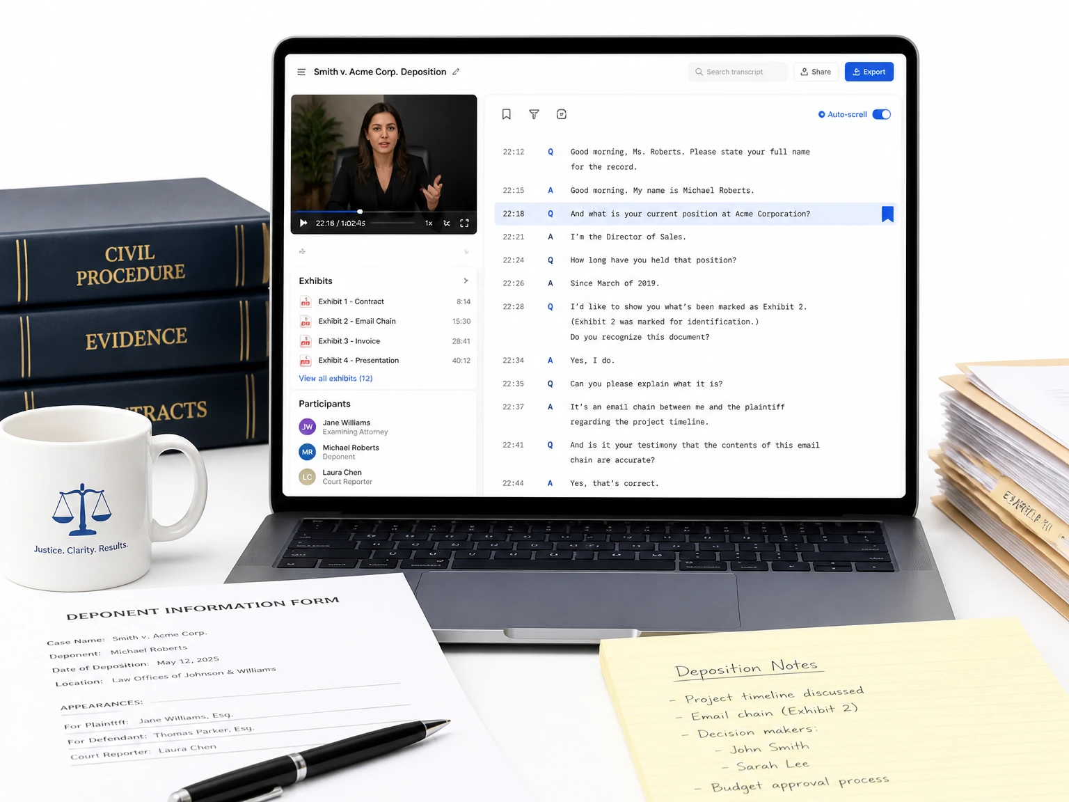 Legal and compliance recordings