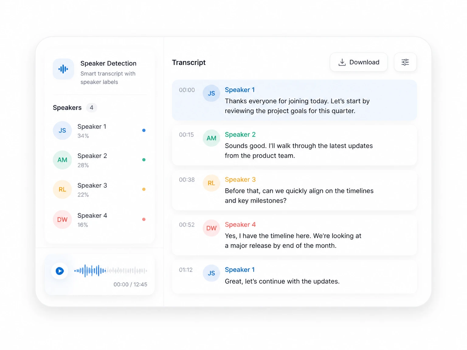 Speaker recognition