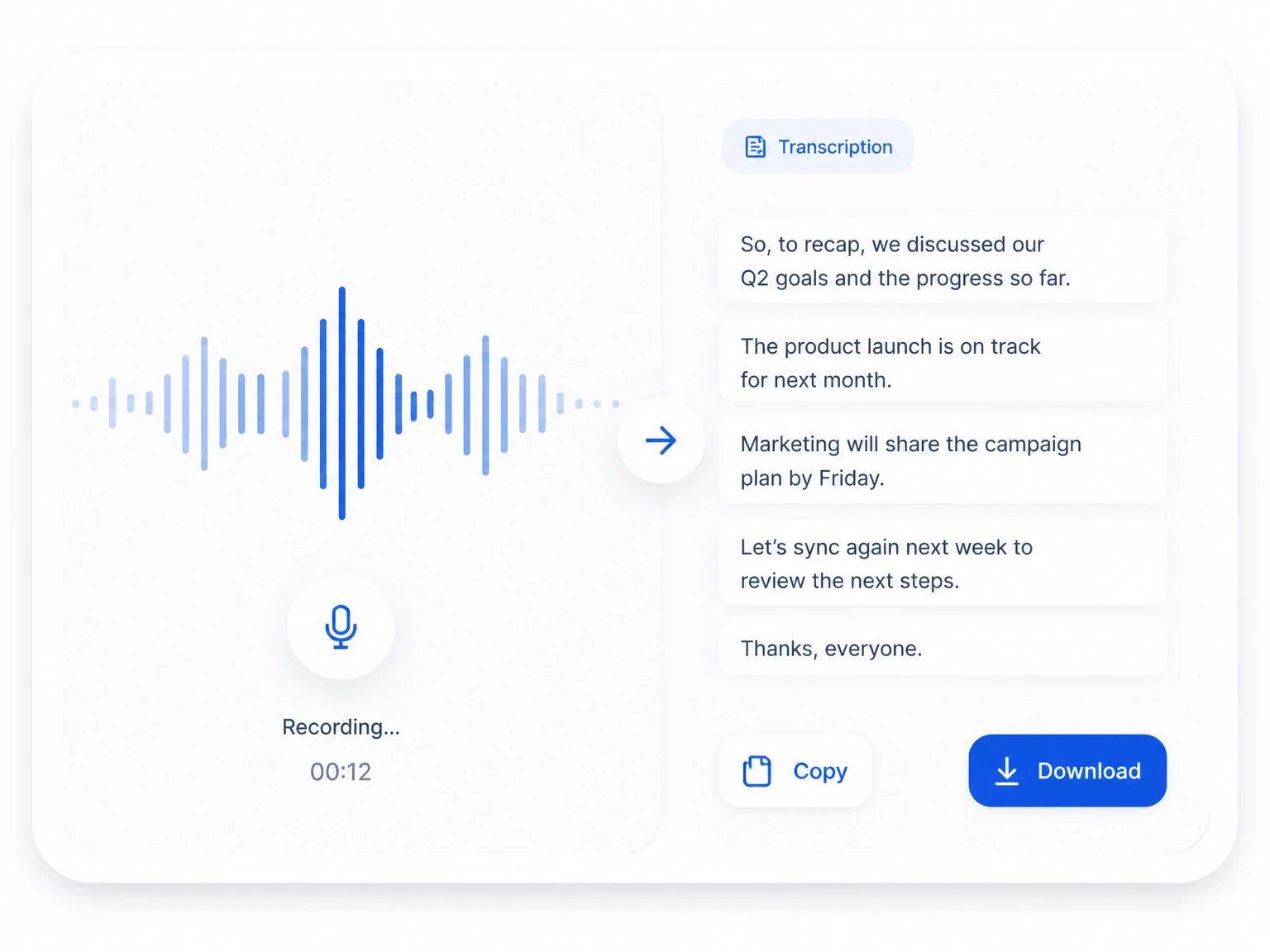 Qu’est-ce que la conversion parole en texte pour l’audio enregistré ?