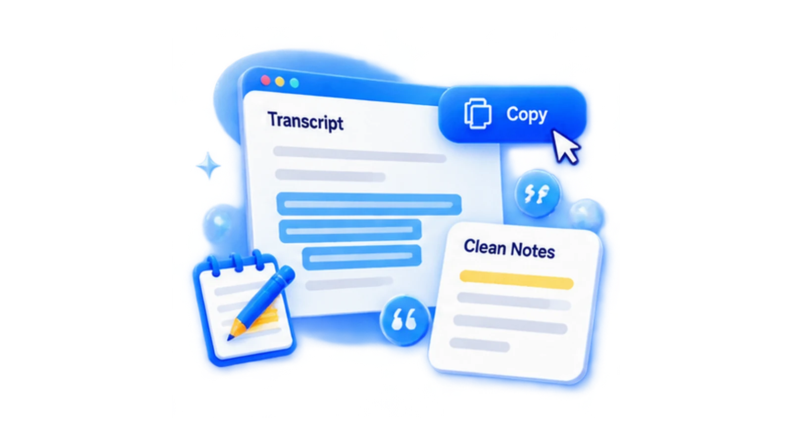 Copy transcript